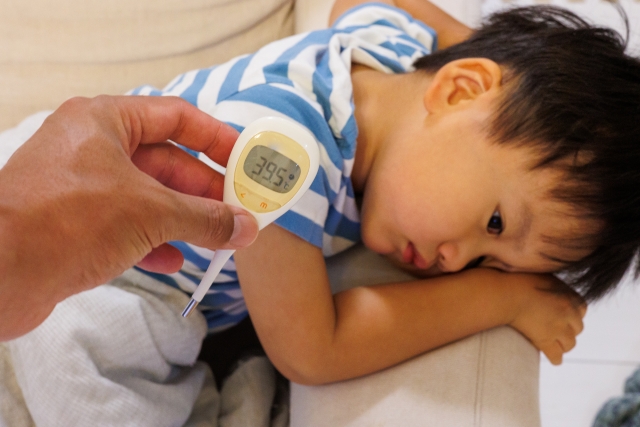 緊急時に対応できる　子供熱