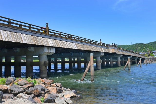 宇治市の歴史ある宇治橋