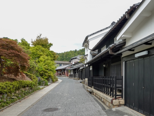 京都らしい町並み 嵯峨鳥居本