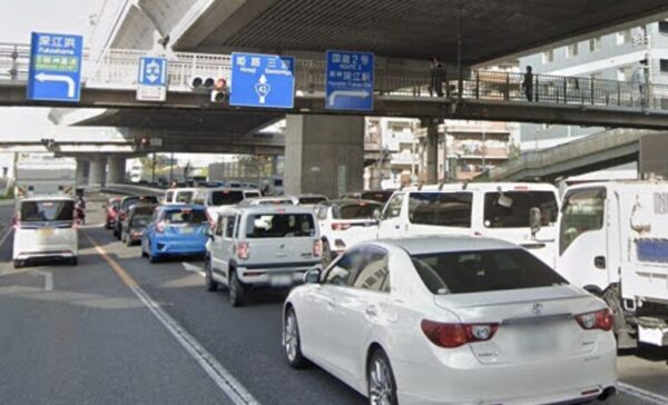 国道43号線